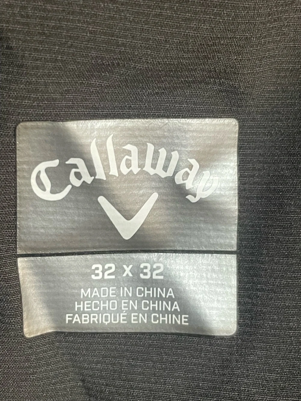 Callaway Golf Performance Pants 32x32 Dark Gray Stretch Straight Leg Men’s